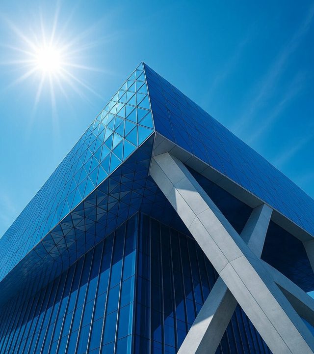 Projet de bâtiment – TerraGeosystem BTP Façade d’un bâtiment moderne illustrant les projets BTP réalisés par TerraGeosystem